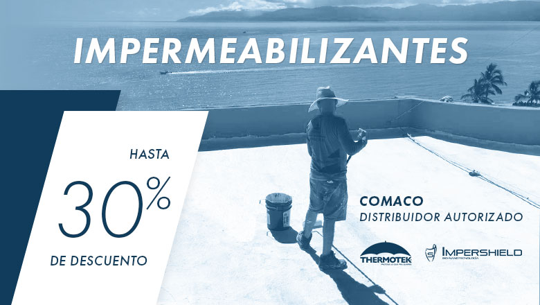 Hasta 30% de descuento en impermeabilizantes