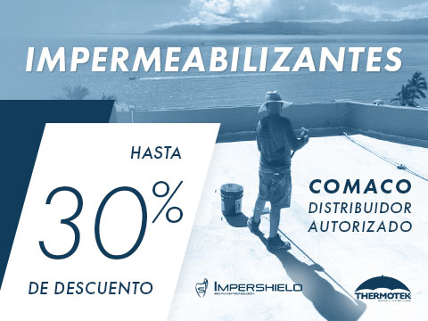 Hasta 30% de descuento en impermeabilizantes